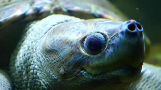 Close up turtle head