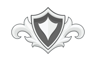 Obraz premium Ornate shield graphic design