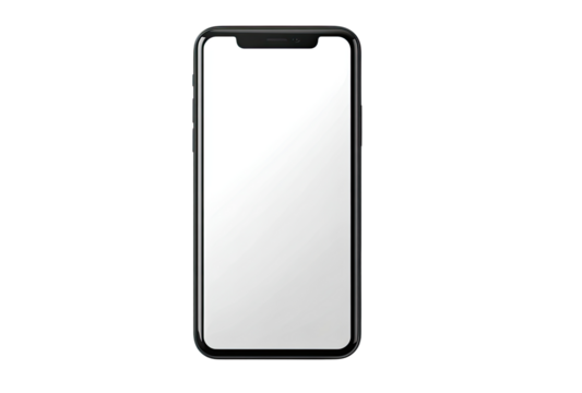 Blank smartphone display