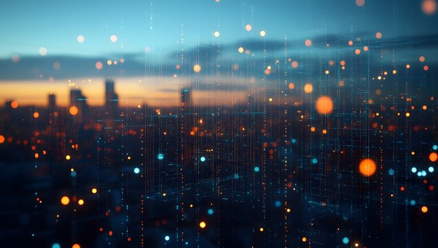 A stock market graph with energy and power themes, featuring an electrophotorealistic,