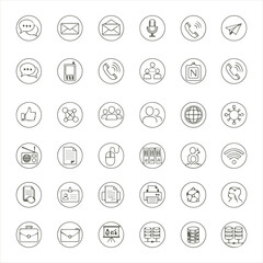 set of web icons
