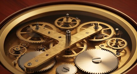 Intricate clockwork mechanism symbolizing precision and craftsmanship