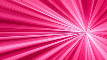 A vibrant, radiating design features diagonal lines converging towards a central point, creating a dynamic and energetic pink abstract background.