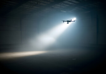 Silhouette of a man watching a plane fly through a clouded sky at sunset