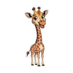 Obraz premium giraffe on white background