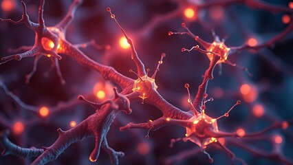 Microscopic glowing neuron receptors shaped like celestial gates clearing amyloid plaques.