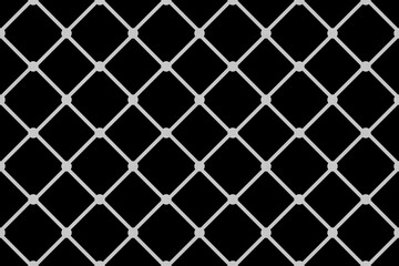 Naklejka premium Glow silver checks pattern, net, fence, squares on black background. design for wallpaper, print, textile, banner, scrapbook, decoration, wrapping, paper, card, fabric, cover, etc.