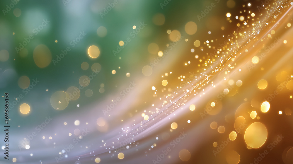 Wall mural abstract bokeh background: an enchanting abstract composition of vibrant colors and soft bokeh effec