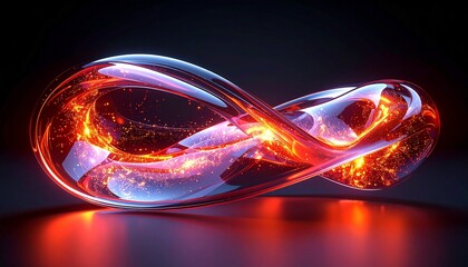 Design Element Glas geschwungen