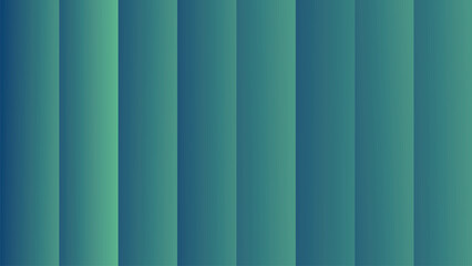 Abstract teal and green vertical stripes background.