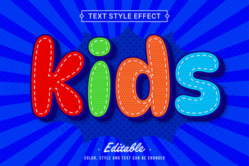 Fun Kids Comic Style Editable Text Effect