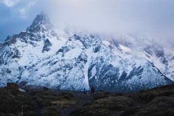 Obraz premium snow covered mountains
