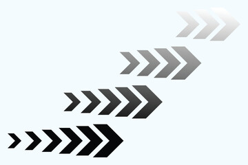 Swipe up symbol set collection vector illustration. Upward icon set collection. Scroll up sign and symbol. Set swipe up arrows icon. swipe Arrow Vector icon that can easily modify or edit. eps 10