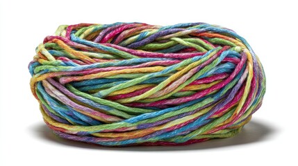 Colorful yarn ball isolated
