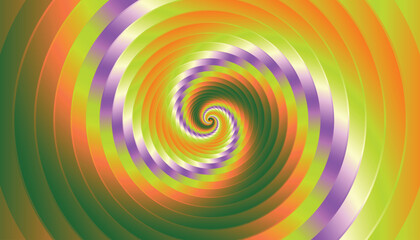 Obraz premium Hypnotic Swirl A Mesmerizing Spiral of Colors.