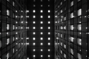 Obraz premium Abstract perspective of a modern building's interior