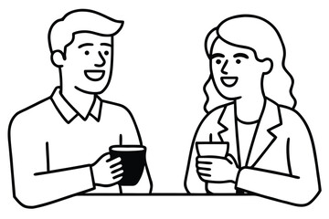 smiling-coworkers-discussing-ideas-over-coffee