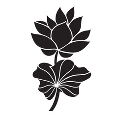 lotus flower silhouette