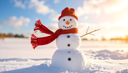 Fototapeta premium Frosty friend in winter wonderland