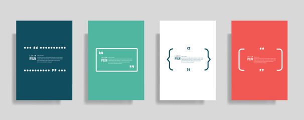 Minimalist Quote Frame Design Collection with Modern Typography for Creative Poster, Card, and Business Presentation