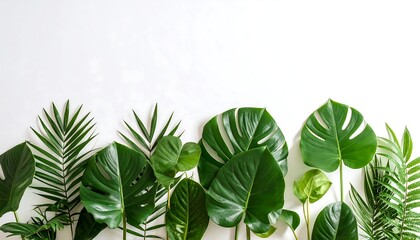 Obraz premium Tropical leaves arrangement