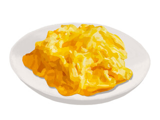 スクランブルエッグ（皿付き）