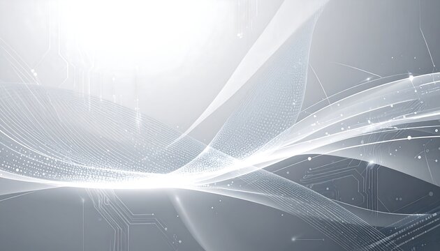 Abstract Waves/Grey Background/Digital Art