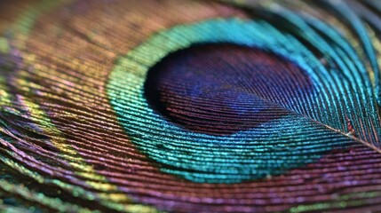 Peacock feather detail