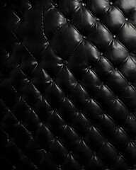 Fototapeta premium black leather upholstery