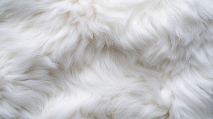 Soft and fluffy white fur texture background