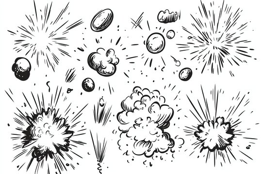 Line speed cartoon effect