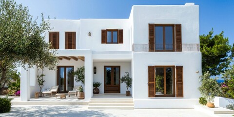 Fototapeta premium white house in greece