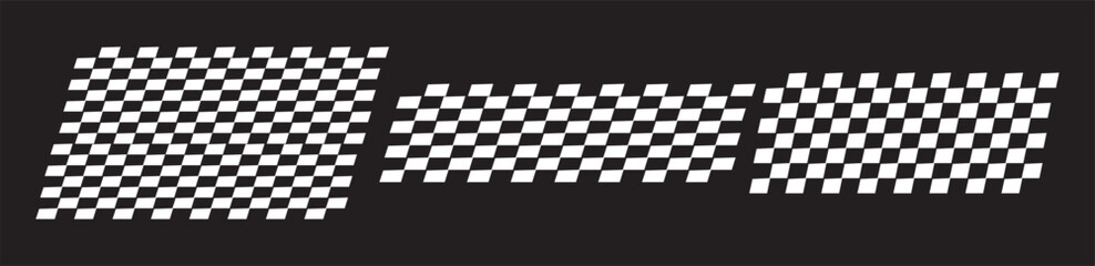 Racing stripe vector set, race car vector, Racing Stripes and checkered flag designs, racing stripe speed, decal patterns, dynamic lines, competition. racing stripe vector set including race car decal