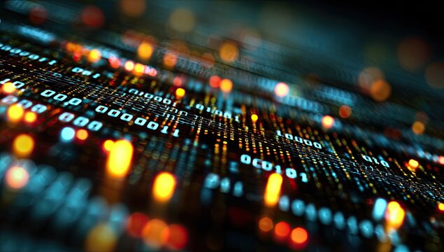 Abstract digital code matrix (1)