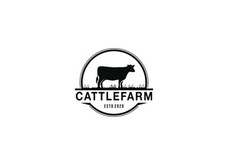 Farm animal logo inspiration. Flat design. Vector illustration concept