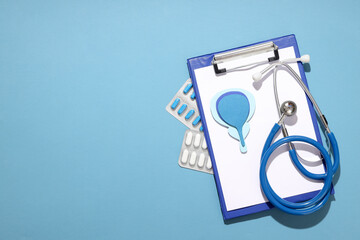 Medical items including stethoscope and prostate cancer materials
