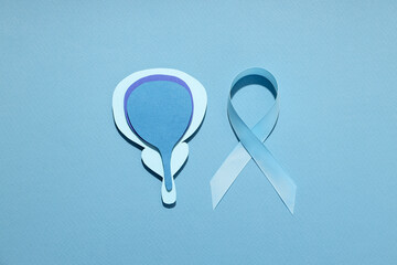 Creative representation of prostate cancer awareness elements