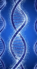 Dna helix structure genetic code molecule biology science biotechnology research medical innovation gene 3d model