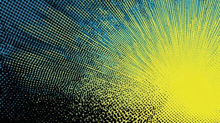 Halftone Grainy Background with Radial Gradient 