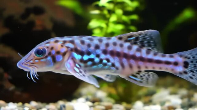 Colorful fish in aquarium