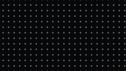 Abstract black and white geometric pattern with repeating lines and dots creating a digital grid effect
