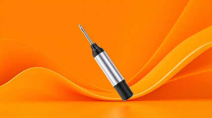 Naklejka premium Silver and black electric screwdriver