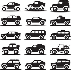 Car Silhouette Vector | Classic, Modern, Sports, Vintage Automobile Illustration for Logo & Design