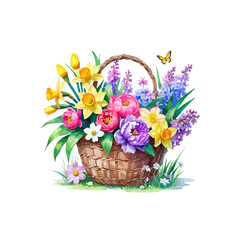 basket of flowers