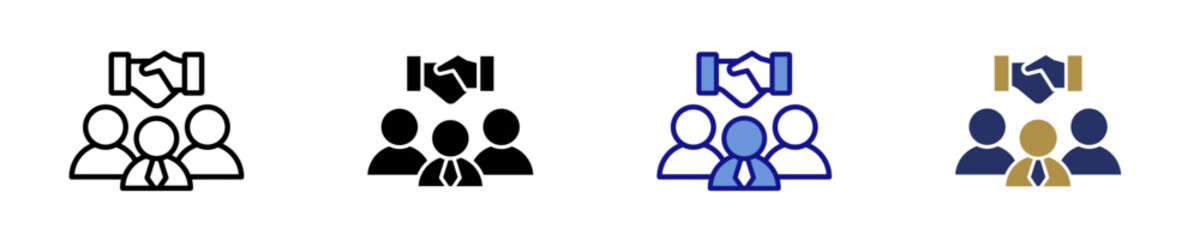 Join  Icon Set Multiple Style Collection