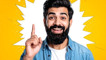 Happy man with an idea