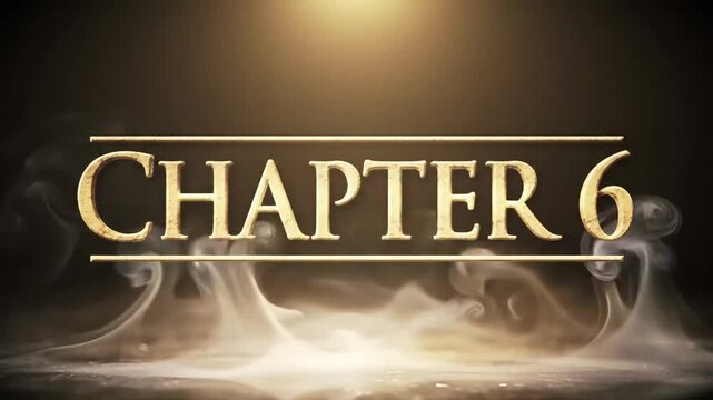 Cinematic Chapter 6 Title Text Animation in 4K