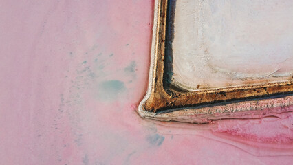 Hutt Lagoon, is a marine salt lake located near the Indian Ocean coast 2 kilometres north of the mouth of the Hutt River, in the Mid West region of Western Australia.  © pauline.mongarny