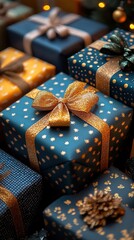 stack of gift boxes