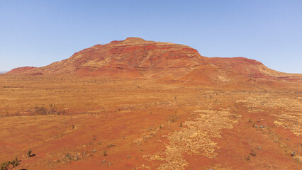 Fototapeta premium Drone pictures of the western australian outback going through the Kimberleys.